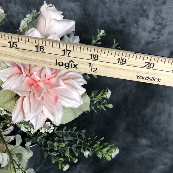 Atrificial Flower Arrangement Spring Home Decor Centerpiece Handmade Faux Accent - Picture 8 of 10